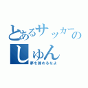 とあるサッカー最強のしゅん（夢を諦めるなよ）