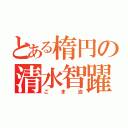 とある楕円の清水智躍（ごま油）