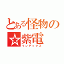 とある怪物の☆紫電（インデックス）