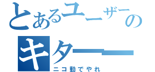 とあるユーザーのキタ━━━（゜∀゜）━━！！！（ニコ動でやれ）