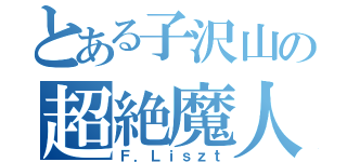 とある子沢山の超絶魔人（Ｆ．Ｌｉｓｚｔ）