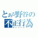 とある野谷の不正行為（カンニング）