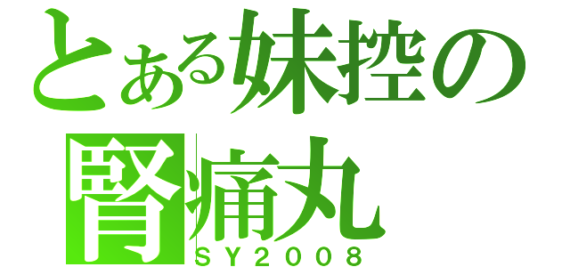 とある妹控の腎痛丸（ＳＹ２００８）