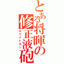 とある将暉の修正液砲（ホワイトガン）