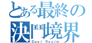 とある最終の決鬥境界（Ｄｕｅｌ Ｒｅａｌｍ）