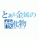 とある金属の酸化物（スチールウール）