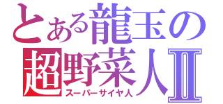 とある龍玉の超野菜人Ⅱ（スーパーサイヤ人）