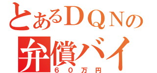 とあるＤＱＮの弁償バイク（６０万円）