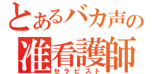 とあるバカ声の准看護師（セラピスト）