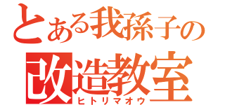 とある我孫子の改造教室（ヒトリマオウ）