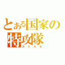 とある国家の特攻隊（カミカゼ）