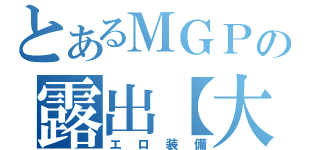 とあるＭＧＰの露出【大】（エロ装備）