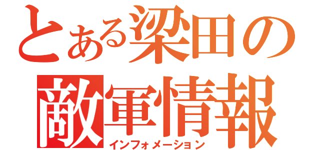 とある梁田の敵軍情報（インフォメーション）