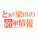 とある梁田の敵軍情報（インフォメーション）