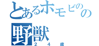 とあるホモビのの野獣（２４歳）