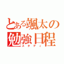 とある颯太の勉強日程（スタディ）