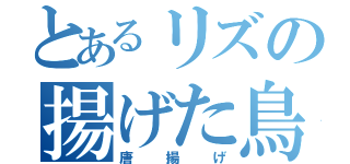 とあるリズの揚げた鳥（唐揚げ）