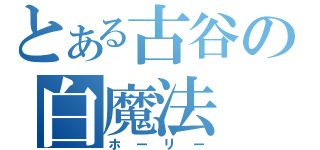 とある古谷の白魔法（ホーリー）