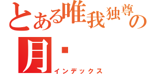 とある唯我独尊の月姬（インデックス）