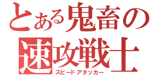 とある鬼畜の速攻戦士（スピードアタッカー）