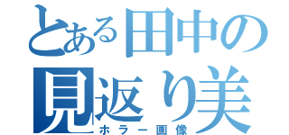 とある田中の見返り美人（ホラー画像）