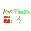 とある田東のテニス（馬鹿）