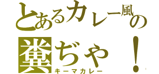 とあるカレー風の糞ぢゃ！（キーマカレー）