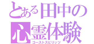 とある田中の心霊体験（ゴーストスピリッツ）