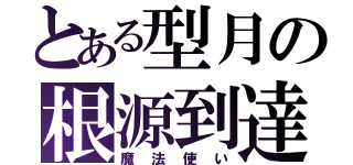 とある型月の根源到達（魔法使い）