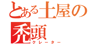 とある土屋の禿頭（クレーター）