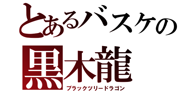 とあるバスケの黒木龍（ブラックツリードラゴン）