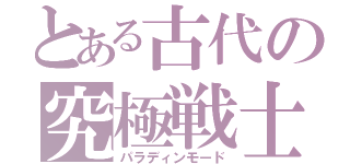 とある古代の究極戦士（パラディンモード）