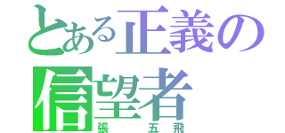 とある正義の信望者（張　五飛）