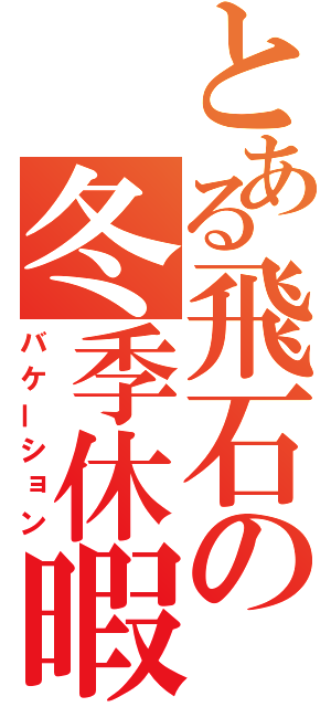 とある飛石の冬季休暇（バケーション）