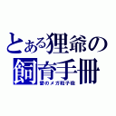 とある狸爺の飼育手冊（愛のメガ粒子砲）