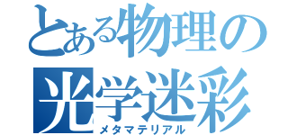 とある物理の光学迷彩（メタマテリアル）