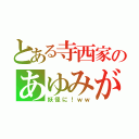 とある寺西家のあゆみが（妖怪に！ｗｗ）