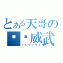 とある天哥の绝对威武（インデックス）