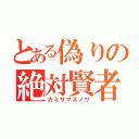 とある偽りの絶対賢者（カミサマズノウ）