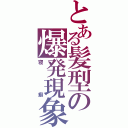 とある髪型の爆発現象（寝癖）