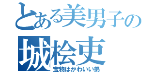 とある美男子の城桧吏（宝物はかわいい弟）