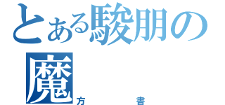 とある駿朋の魔（方書）