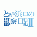 とある浜口の観察日記Ⅱ（）