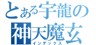 とある宇龍の神天魔玄（インデックス）