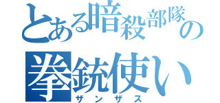 とある暗殺部隊の拳銃使い（ザンザス）