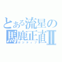 とある流星の馬鹿正直Ⅱ（ポジティブ）