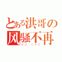 とある洪哥の风骚不再（ＷＯ ＣＡＯ）