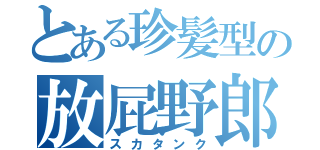 とある珍髪型の放屁野郎（スカタンク）