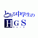 とある中学生のＨＧＳ（ウォーク）