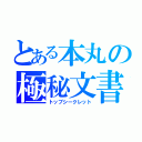 とある本丸の極秘文書（トップシークレット）